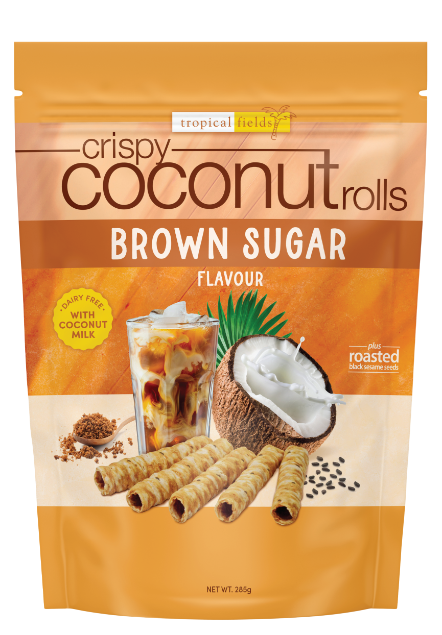 Crispy Coconut Rolls Brown Sugar Flavour