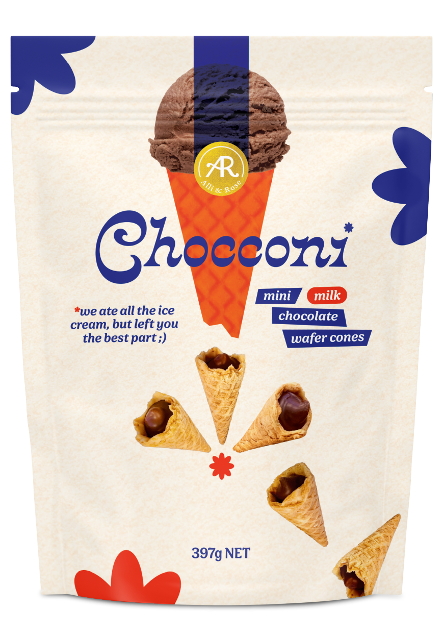 Chocconi Mini Milk Chocolate Wafer Cones